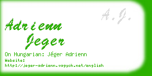 adrienn jeger business card