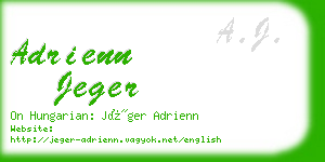 adrienn jeger business card